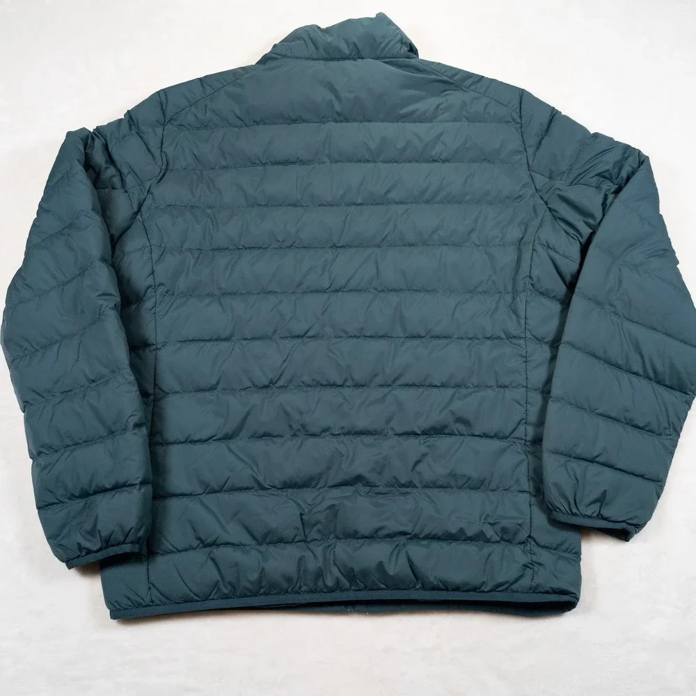 LOT 2 Uniqlo Ultra Light Down Filled Jacket Mens S Red Green Full Zip Puffer